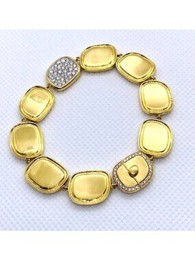 Roberto Coin Black Jade Collection Panel Bracelet 18K 6"